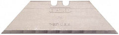 Stanley - 400 Piece Carbon Steel Utility Knife Blade - 2-7/16" OAL, 0.024" Blade Thickness - Americas Industrial Supply