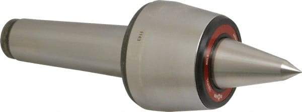 Rohm - MT5 Taper Shank, 3.543" Head Diam 1,200 Lb Capacity Live Center - 3,000 Max RPM, 2.764" Head Length, 1.5748" Point Diam, 2.559" Point Len, 2,640 Lb Max Workpc, 10.478" OAL, Long Point - Americas Industrial Supply