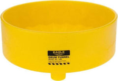 Eagle - 7" High x 18" Diam, Polyethylene, Drum Funnel - 30 to 55 Gal Drum/Pail Capacity - Americas Industrial Supply