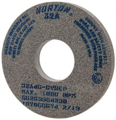 Norton - 14" Diam x 5" Hole x 1-1/2" Thick, G Hardness, 46 Grit Surface Grinding Wheel - Aluminum Oxide, Type 1, Coarse Grade, 1,800 Max RPM, Vitrified Bond, No Recess - Americas Industrial Supply