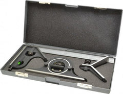 Fowler - 4 Piece, 12" Combination Square Set - 1/64, 1/32, 1/16 & 1/8" (4R) Graduation, Steel Blade, Hardened Steel Square Head - Americas Industrial Supply