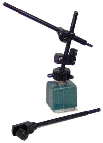 Fowler - Fine Adjustment Indicator Positioner & Holder with Base - Rectangular Base, 1-5/16" Base Height, 1-1/4" Base Length, 1-1/4" Base Width - Americas Industrial Supply