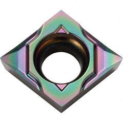 Kyocera - CCGT32502 MP-CK Grade PDL010 Diamond-Like Carbon (DLC) Turning Insert - Americas Industrial Supply