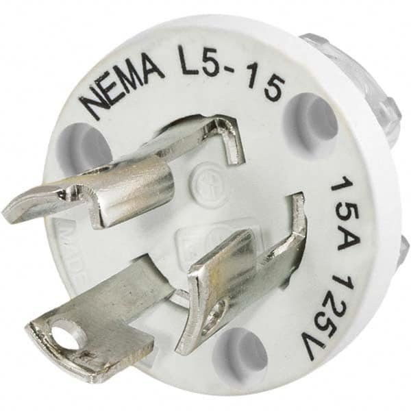 Hubbell Wiring Device-Kellems - 125V 15A NEMA L5-15P Industrial Twist Lock Plug - Americas Industrial Supply