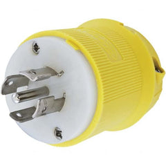 Hubbell Wiring Device-Kellems - 3-Phase Wye 120/208 VAC 20A NEMA L21-20P Marine Twist Lock Plug - Americas Industrial Supply