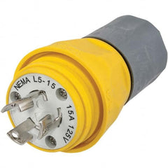 Hubbell Wiring Device-Kellems - 125V 15A NEMA L5-15P Industrial Twist Lock Plug - Americas Industrial Supply