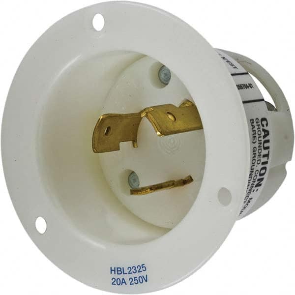 Hubbell Wiring Device-Kellems - 250V 20A NEMA L6-20P Industrial Twist Lock Inlet - Americas Industrial Supply