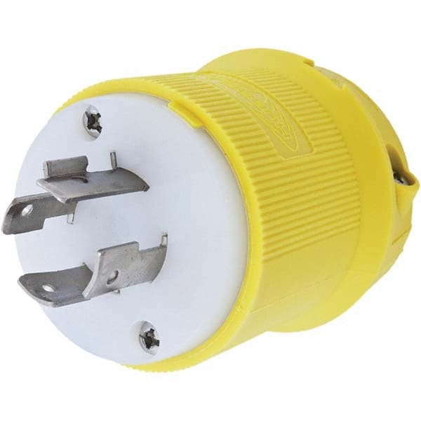 Hubbell Wiring Device-Kellems - 3-Phase Delta 250 VAC 20A NEMA L15-20P Marine Twist Lock Plug - Americas Industrial Supply