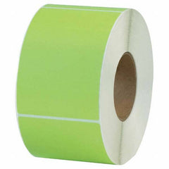 Value Collection - Pack of 4 Rolls, 1,000 Labels per Roll, 4" x 6" Green Topcoated Facestock Thermal Labels - Americas Industrial Supply