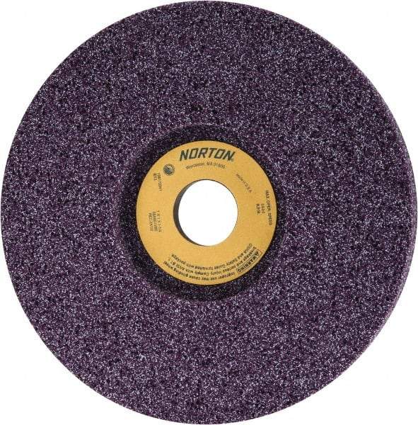 Norton - 7" Diam x 1-1/4" Hole x 1" Thick, I Hardness, 80 Grit Surface Grinding Wheel - Aluminum Oxide, Type 5, Medium Grade, 3,600 Max RPM, Vitrified Bond, One-Side Recess - Americas Industrial Supply