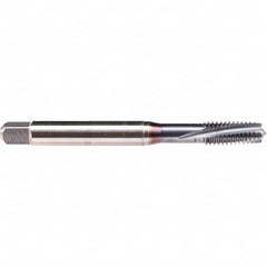 Emuge - #5-44 UNF 3B 2 Flute TiCN Finish Cobalt Spiral Point Tap - Americas Industrial Supply
