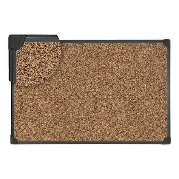 UNIVERSAL - Cork Bulletin Boards Style: Open Cork Bulletin Board Color: Black - Americas Industrial Supply