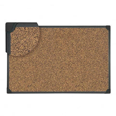 UNIVERSAL - Cork Bulletin Boards Style: Open Cork Bulletin Board Color: Black - Americas Industrial Supply