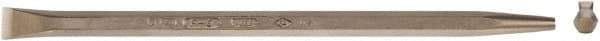 Ampco - 18" OAL Pinch Bar - 1" Wide, Aluminum Bronze - Americas Industrial Supply