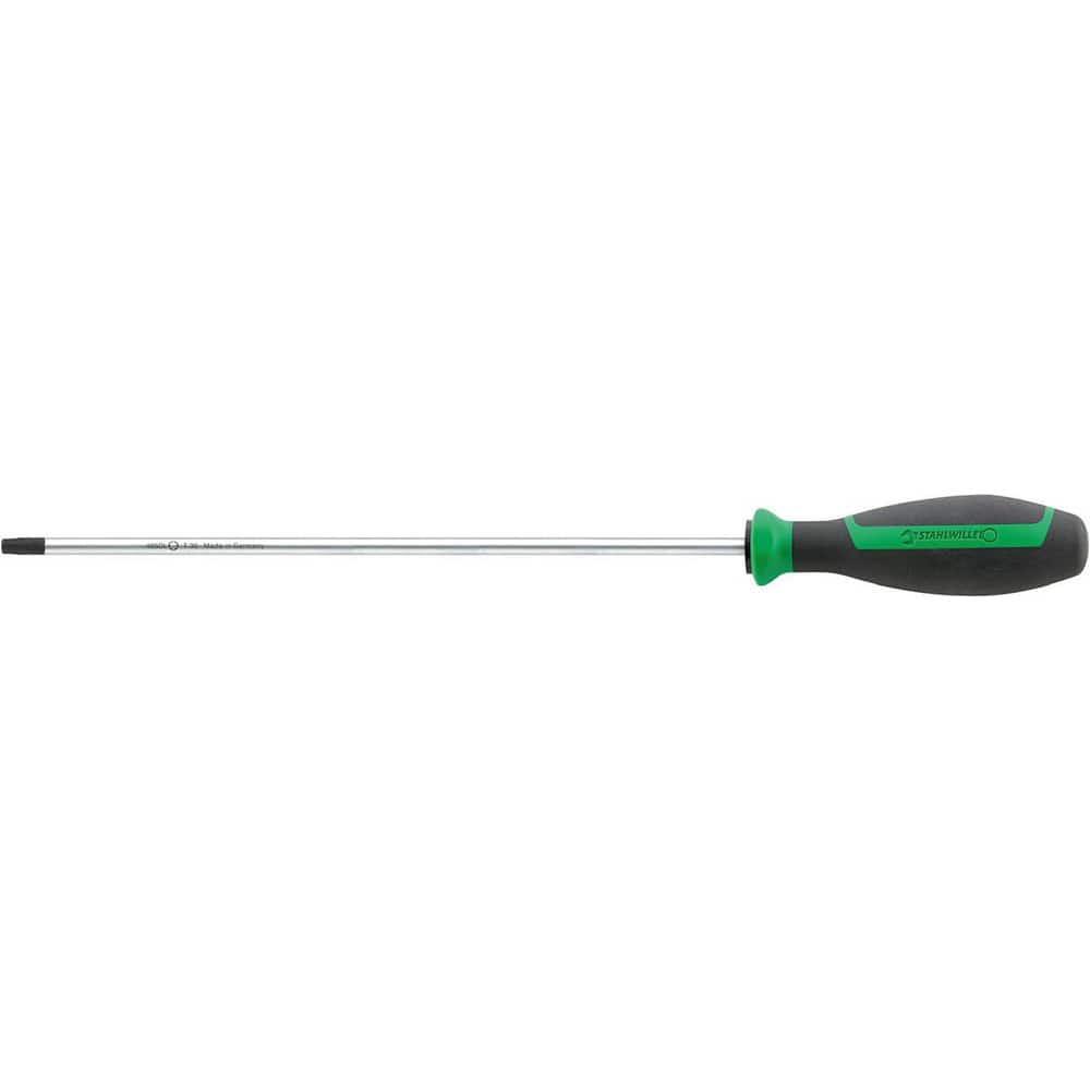 Precision & Specialty Screwdrivers; Tool Type: Torx Screwdriver; Blade Length (mm): 10; Shaft Length: 115 mm; Handle Length: 230 mm; Handle Color: Black; Green; Finish: Chrome-Plated; Body Material: Chrome Alloy Steel; Overall Length (Inch): 14.00; Materi