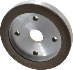 Norton - 6" Diam, 1-1/4" Hole Size, 3/4" Overall Thickness, 120 Grit, Type 6 Tool & Cutter Grinding Wheel - Fine Grade, Diamond, R Hardness, Resinoid Bond - Americas Industrial Supply