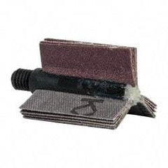 Merit Abrasives - 120 Grit, Coated, Aluminum Oxide Bore Polisher - Fine Grade, 25,000 RPM, Polishes Bores with 5/8 to 1" Diam - Americas Industrial Supply