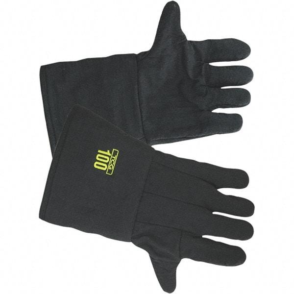 Oberon - Size L, Aramid, Arc Flash Gloves - Aramid Lined, 100 cal/Sq cm Max Arc Protection, HRC 4, ASTM F1959 - Americas Industrial Supply