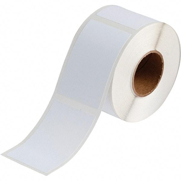 Brady - 3.35" Wide x 2-11/64" Long, White Vinyl Inkjet Label - For BradyJet J2000 - Americas Industrial Supply