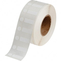 Brady - 3/8" Wide x 1" Long, White Polypropylene Inkjet Label - For BradyJet J2000 - Americas Industrial Supply
