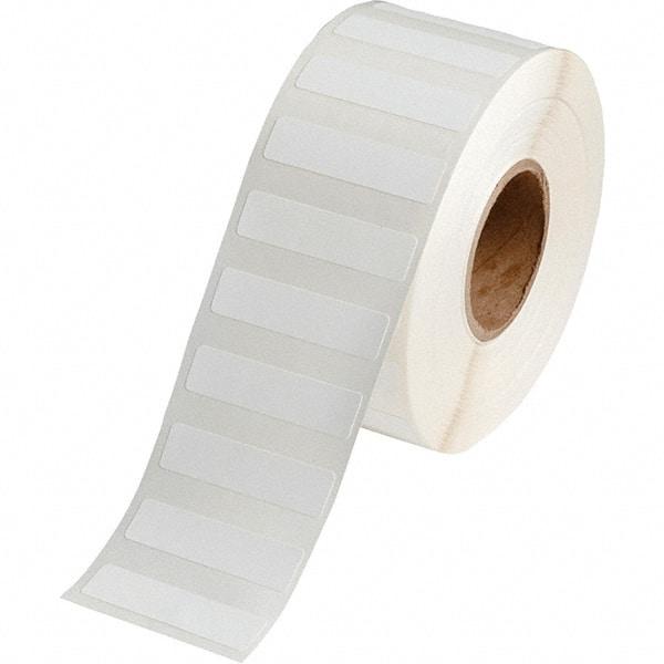 Brady - 1/2" Wide x 2" Long, White Polypropylene Inkjet Label - For BradyJet J2000 - Americas Industrial Supply