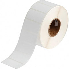 Brady - 1" Wide x 2" Long, White Polypropylene Inkjet Label - For BradyJet J2000 - Americas Industrial Supply