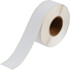 Brady - 1-1/8" Wide, White Polyester Inkjet Label - For BradyJet J2000 - Americas Industrial Supply