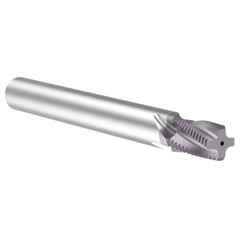 Helical Flute Thread Mill: 1/8, Internal & External, 4 Flute, 0.312″ Shank Dia, Solid Carbide 27 TPI, 0.3″ Cut Dia, 0.482″ LOC, TiAlN Coated