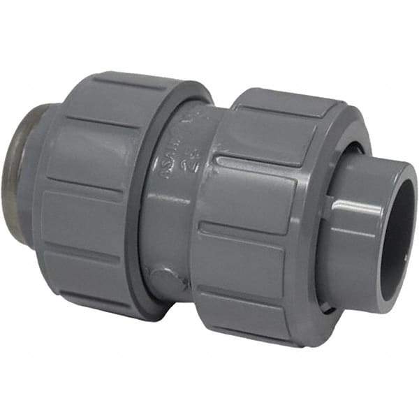 Asahi/America - 1-1/2" CPVC Check Valve - True Union Ball Check, Socket x Thread, 150 WOG - Americas Industrial Supply