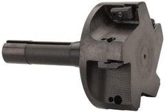 APT - 4" Cut Diam, 0.65" Max Depth of Cut, 5-7/8" OAL, Indexable Square Shoulder End Mill - TPC 32..., TPG 32., TPU 32. Inserts, R8 Taper Shank, 90° Lead Angle, Series Tri-Dex - Americas Industrial Supply