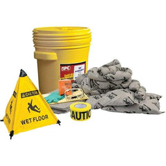 Brady SPC Sorbents - 17 Gal Capacity Universal Spill Kit - 20 Gal Polyethylene Drum - Americas Industrial Supply
