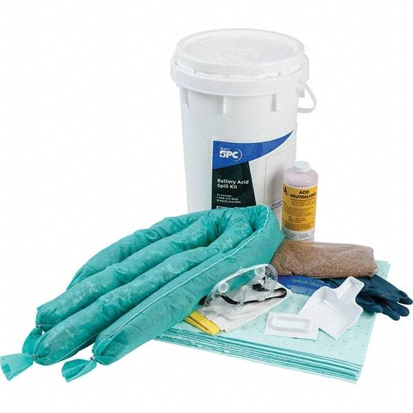 Brady SPC Sorbents - 9 Gal Capacity Hazardous Materials Spill Kit - 6.5 Gal Polyethylene Bucket - Americas Industrial Supply