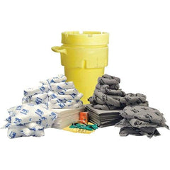 Brady SPC Sorbents - 77 Gal Capacity Oil Only & Universal Spill Kit - 95 Gal Polyethylene Drum - Americas Industrial Supply