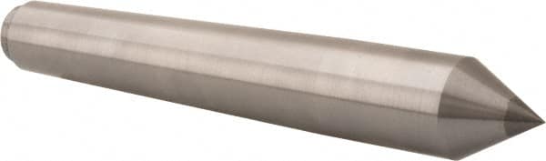 Riten - 1.289" Head Diam, Carbide-Tipped Steel Standard Point Solid Dead Center - B&S 10 Brown & Sharpe Taper, 1.289" Point Diam, 2-1/4" Point Length, 8-9/16" OAL - Americas Industrial Supply