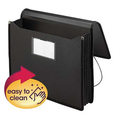 SMEAD - File Folders, Expansion Folders & Hanging Files Folder/File Type: Expanding Wallet Color: Black - Americas Industrial Supply