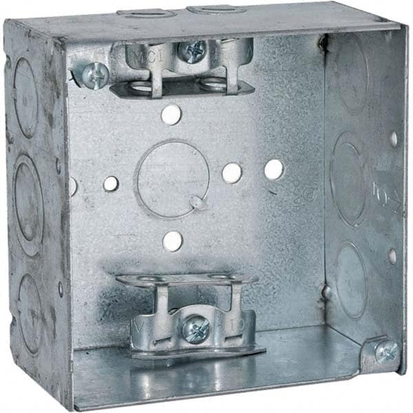 Hubbell-Raco - 4 x 4 x 2.188" Steel Square Device Box - Americas Industrial Supply