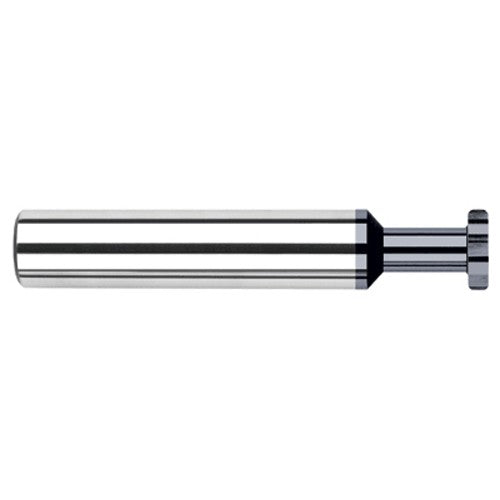 0.5000″ (1/2″) Cutter Diameter × 0.0050″ Radius × 0.0310″ (1/32″) Width × 0.7500″ (3/4″) Neck Length Carbide Corner Radius Standard Keyseat Cutter, 8 Flutes, AlTiN Coated