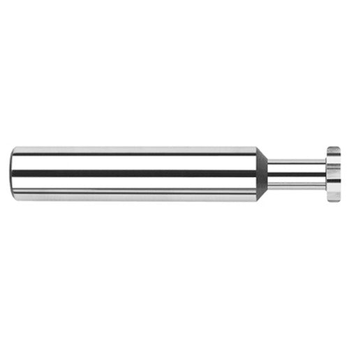 0.5000″ (1/2″) Cutter Diameter × 0.0300″ Radius × 0.2500″ (1/4″) Width × 0.7500″ (3/4″) Neck Length Carbide Corner Radius Standard Keyseat Cutter, 8 Flutes