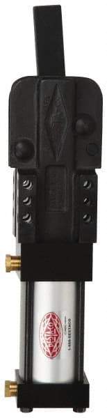 De-Sta-Co - 5,000 Lb Inner Hold Capacity, Vert Mount, Air Power Hold-Down Toggle Clamp - 3/8 NPT Port, 307.85mm Height Under Bar - Americas Industrial Supply