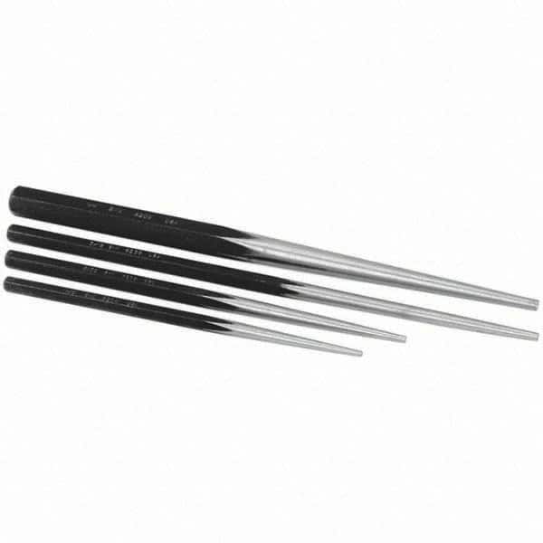 SK - Punch Sets - 4PC 1/8 5/32 3/16 LINE UP PUNCH TAPERED SET - Americas Industrial Supply