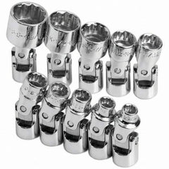 SK - 1/4" Drive Standard Socket Set - 3/16 to 9/16", Inch Measurement Standard - Americas Industrial Supply