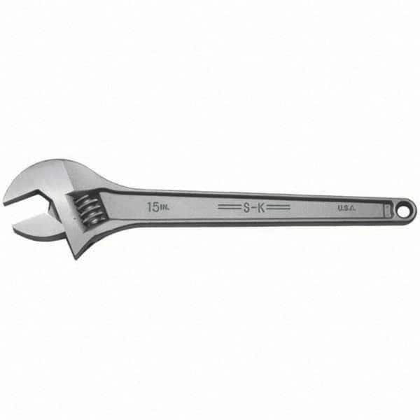 SK - Adjustable Wrench - Chrome Finish - Americas Industrial Supply