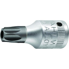 Hand Hex & Torx Bit Sockets; Socket Type: Torx Bit Socket; Drive Size (Fractional Inch): 1/4; Hex Size (mm): 0.000; Torx Size: T15; Bit Length (mm): 16.00; Insulated: No; Tether Style: Not Tether Capable; Material: Chrome Alloy Steel; Finish: Chrome-Plate