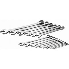 SK - 16 Piece, 1/4 to 1-1/4", Combination Wrench Set - Inch System of Measurement, Chrome Finish - Americas Industrial Supply