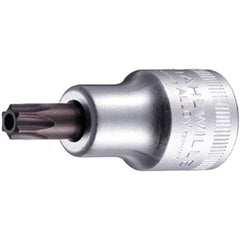 Hand Hex & Torx Bit Sockets; Socket Type: Torx Bit Socket; Drive Size (Fractional Inch): 1/2; Hex Size (mm): 0.000; Torx Size: T25; Bit Length (mm): 17.00; Insulated: No; Tether Style: Not Tether Capable; Material: Chrome Alloy Steel; Finish: Chrome-Plate