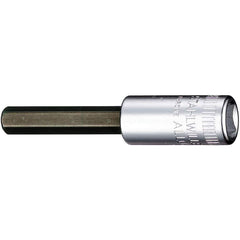 Hand Hex & Torx Bit Sockets; Socket Type: Metric Hex Bit Socket; Hex Size (mm): 6.000; Bit Length: 30 mm; Insulated: No; Tether Style: Not Tether Capable; Material: Chrome Alloy Steel; Finish: Chrome-Plated; Overall Length (Decimal Inch): 2.1700; Non-spar