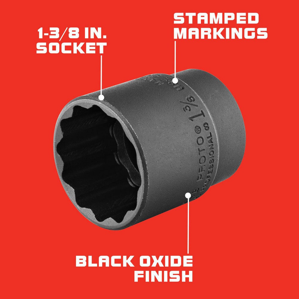 Hand Sockets; Socket Type: Standard; Drive Style: Hex; Material: Steel; Insulated: No; Tether Style: Not Tether Capable; Standards: ASME B107.110-2012; Number Of Points: 12; Overall Length: 2.00