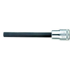 Hand Hex & Torx Bit Sockets; Socket Type: Hex Bit Socket; Hex Size (mm): 6.000; Bit Length: 82 mm; Insulated: No; Tether Style: Not Tether Capable; Material: Chrome Alloy Steel; Finish: Chrome-Plated; Overall Length (Decimal Inch): 4.7300; Non-sparking: N