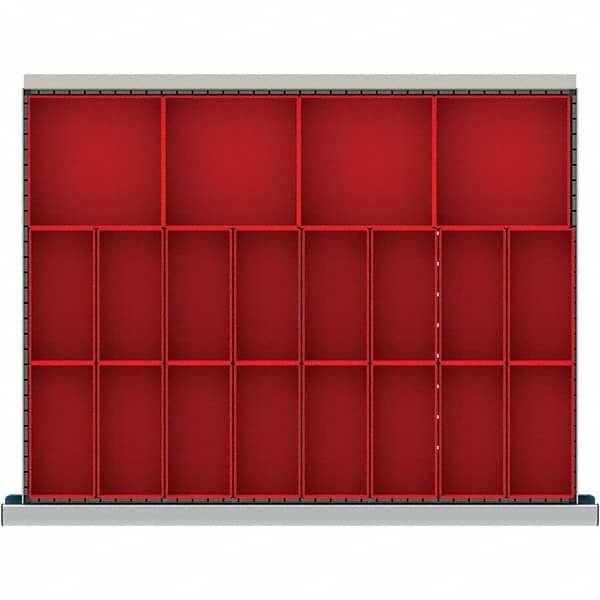 LISTA - 20-Compartment Drawer Divider Layout for 3.15" High Drawers - Americas Industrial Supply