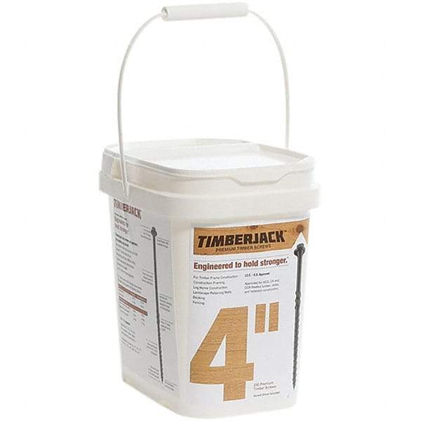 Made in USA - Wood Screws System of Measurement: Inch Screw Size: 1/4 - Americas Industrial Supply